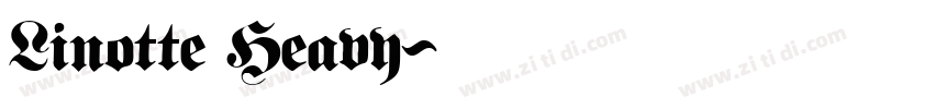 Linotte Heavy字体转换